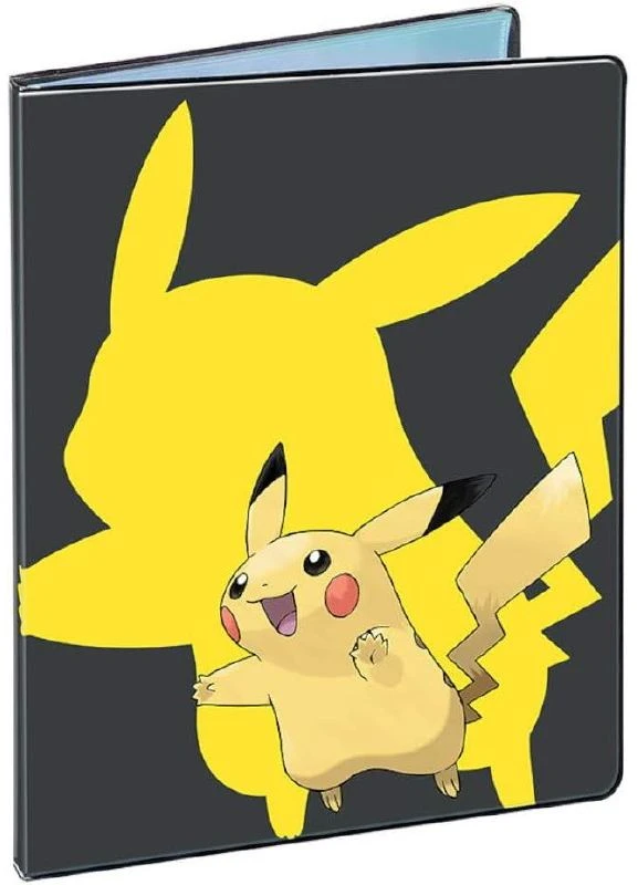 Pokémon Pikachu 9 kišenių kortų albumas, geltonas su juodu, Ultra PRO