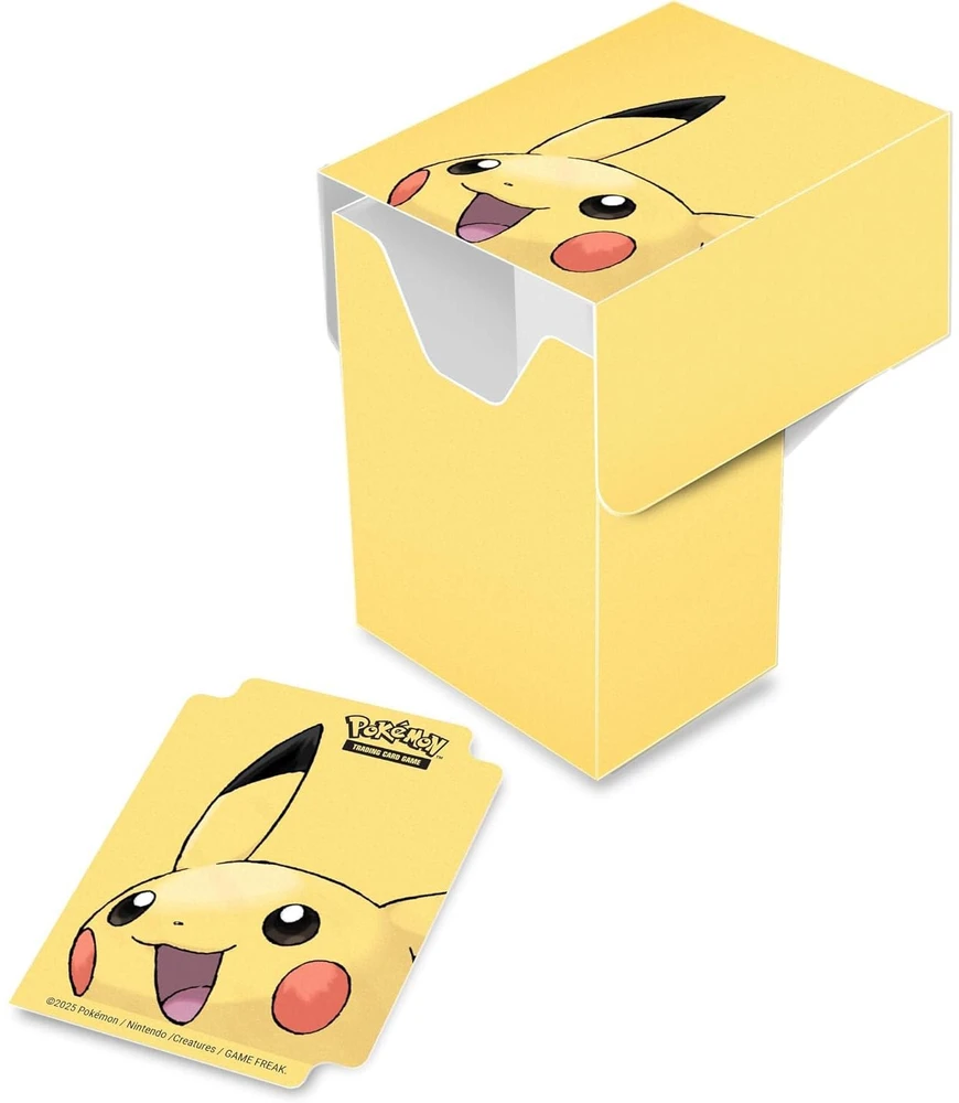 Pokémon Pikachu Full View kortų dėžutė 80 kortų, geltona, Ultra Pro