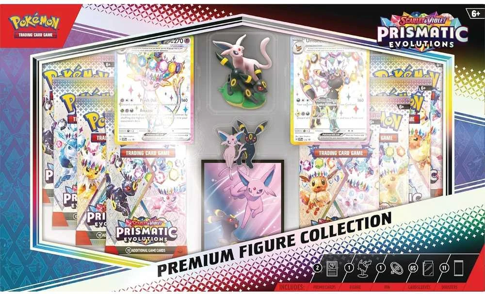 The Pokemon Pokémon TCG: Scarlet & Violet—Prismatic Evolutions Premium Figure Collection