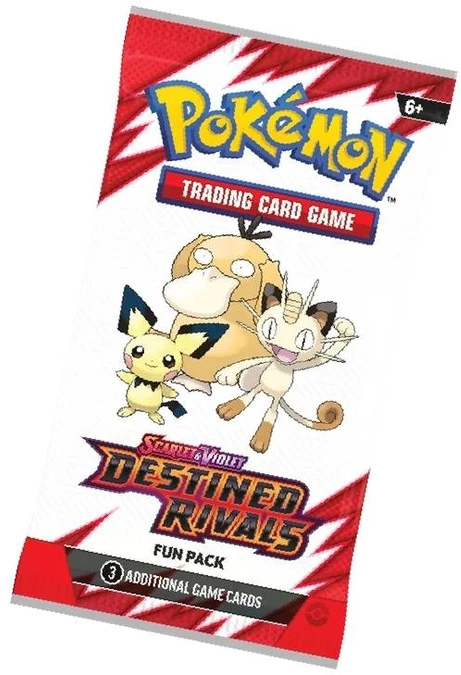 Kolekcionuojamų Kortelių Rinkinys - Pokémon Scarlet & Violet: Destined Rivals 3 Kortelių Papildymo Pakuotė