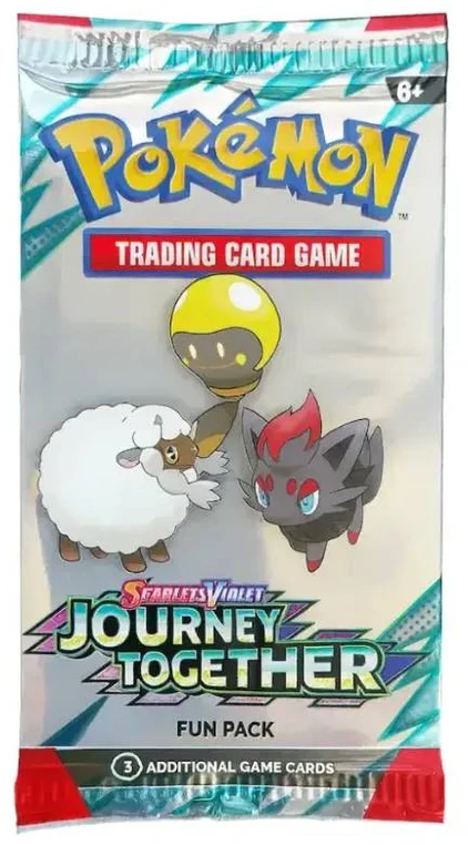 Kolekcionuojamos Kortelės - Pokémon Scarlet & Violet: Journey Together Fun Pack, 3 Išskirtinės Kortelės