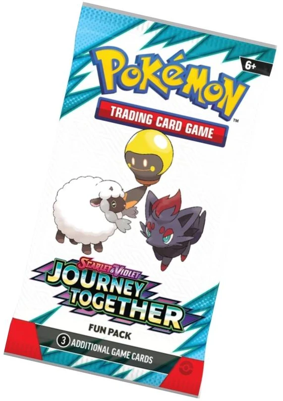Kolekcionuojamos Kortelės - Pokémon Scarlet & Violet: Journey Together Fun Pack, 3 Išskirtinės Kortelės