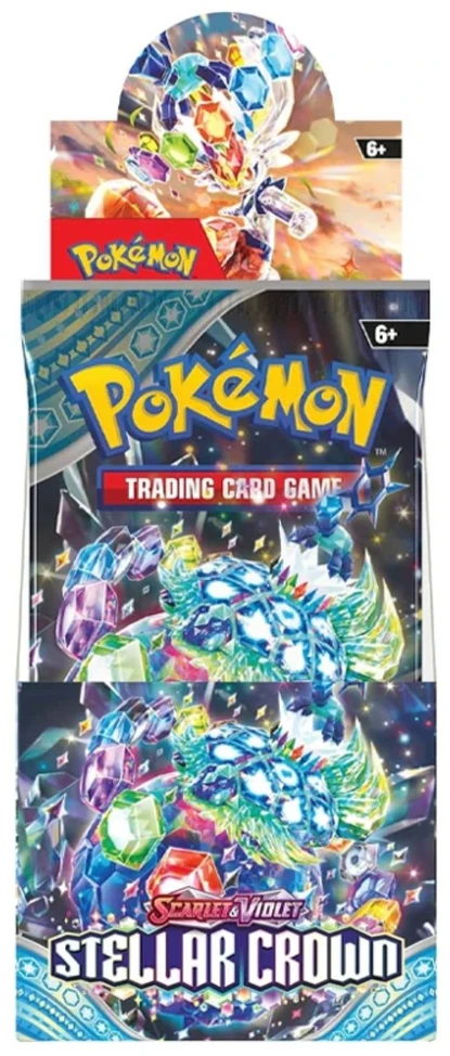 The Pokemon Pokémon TCG - Scarlet & Violet - Stellar Crown Half Size Booster Ekranas (18 Packs)