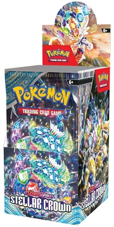 The Pokemon Pokémon TCG - Scarlet & Violet - Stellar Crown Half Size Booster Ekranas (18 Packs)