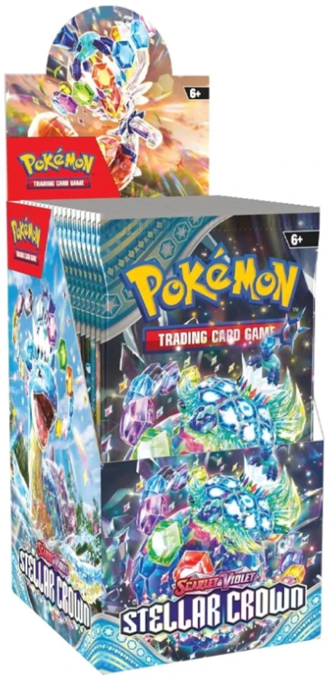The Pokemon Pokémon TCG - Scarlet & Violet - Stellar Crown Half Size Booster Ekranas (18 Packs)