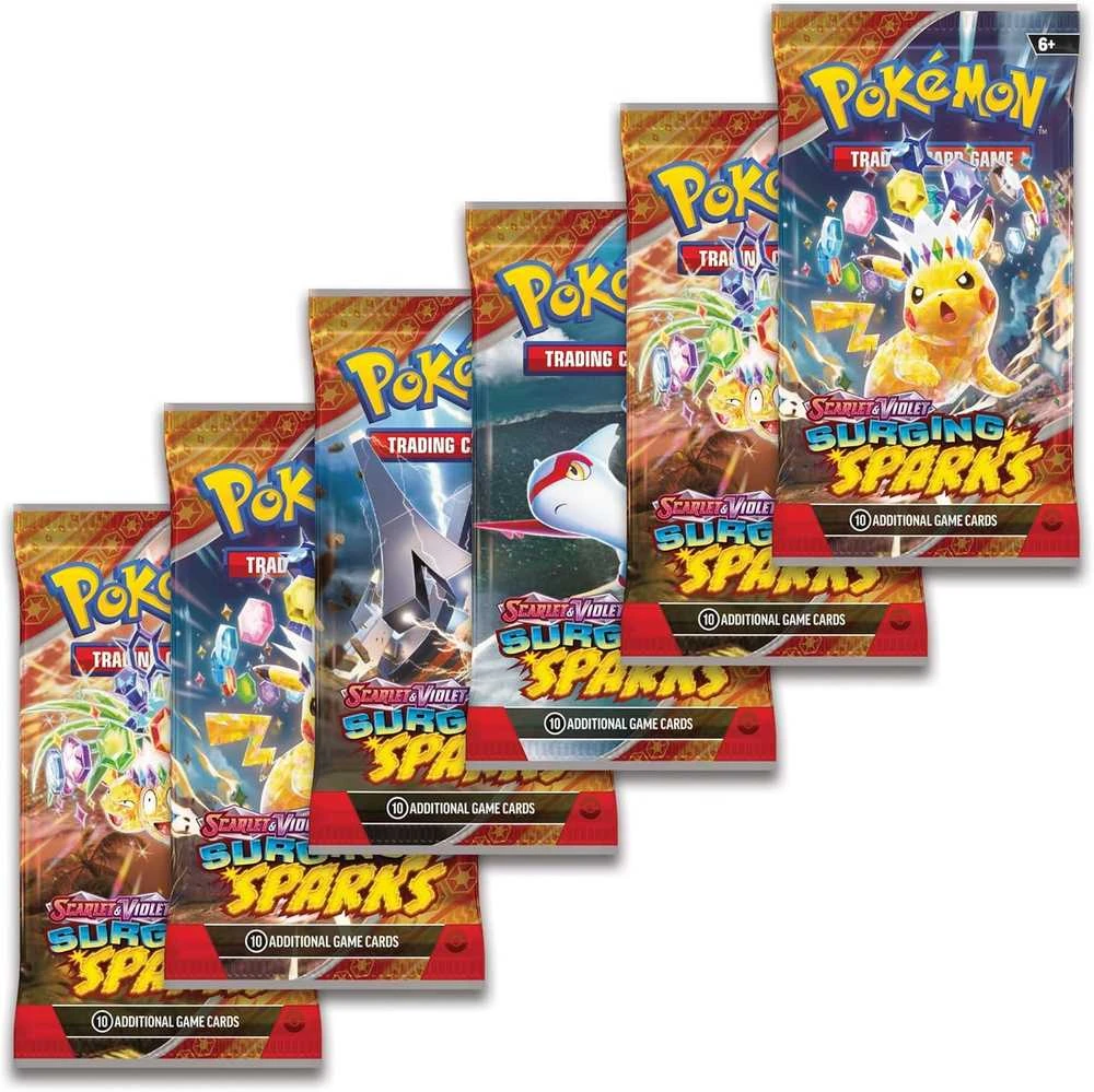 Pokémon Scarlet & Violet Surging Sparks booster rinkinys kolekcininkams (EN)