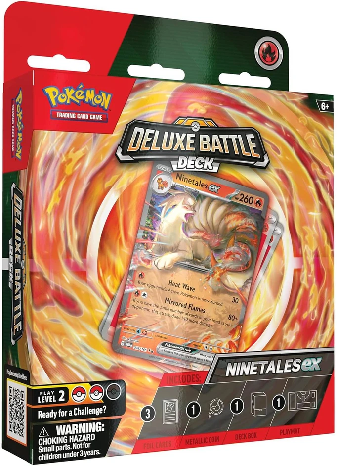 Pokémon TCG Deluxe Battle Deck Ninetales ex – 60 kortų kaladė