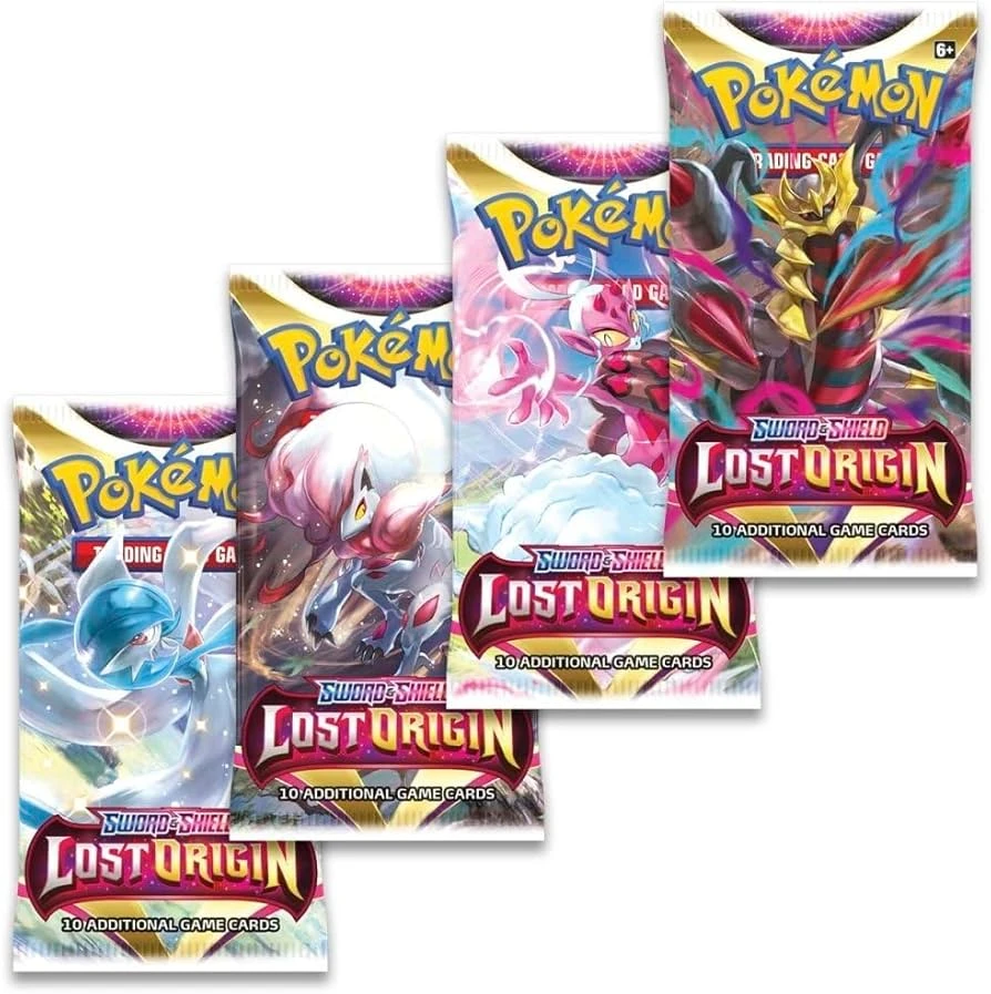 Kolekcionuojamos Kortelės - Pokémon Sword & Shield: Lost Origin Booster Pack, 10 Random Cards (English), VSTAR & VMAX