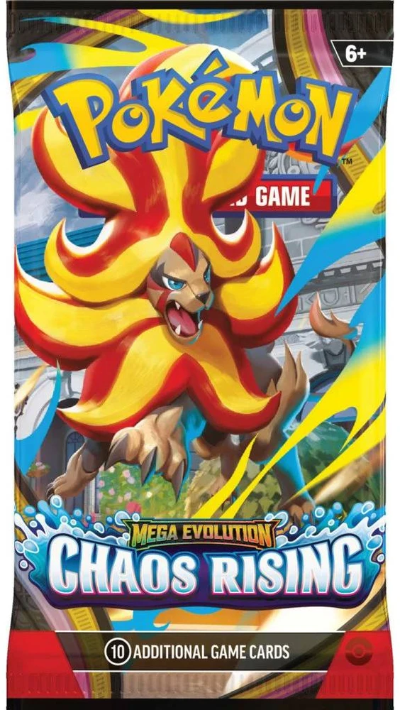 Pokémon TCG Mega Evolution: Chaos Rising papildymo paketas – 10 kortų