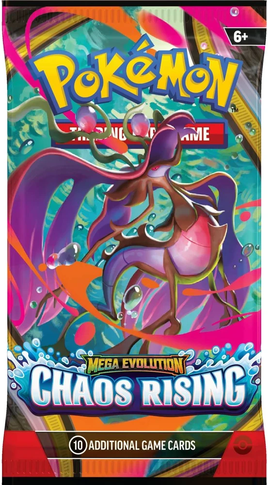 Pokémon TCG Mega Evolution: Chaos Rising papildymo paketas – 10 kortų