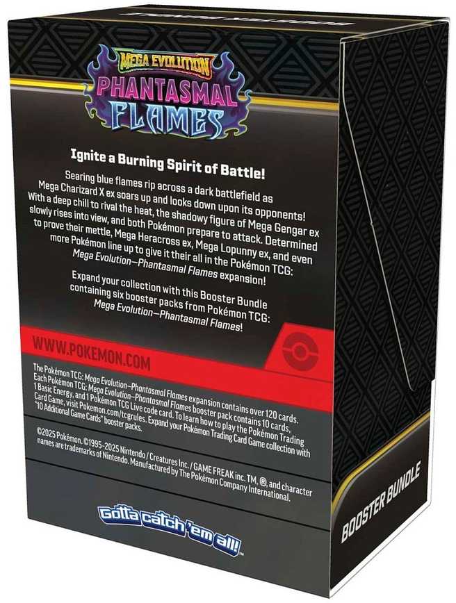 The Pokemon Pokemon TCG: Mega Evolution - Phantasmal Flames - Booster Bundle