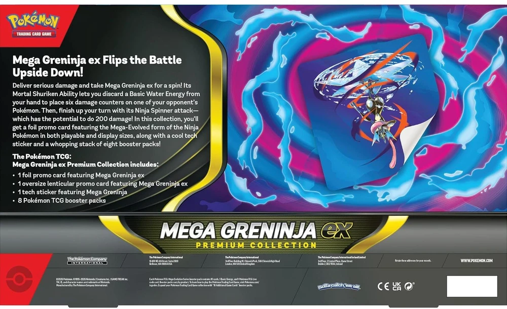 The Pokemon Pokemon TCG - Mega Evoliution - Mega Greninja ex Premium Collection