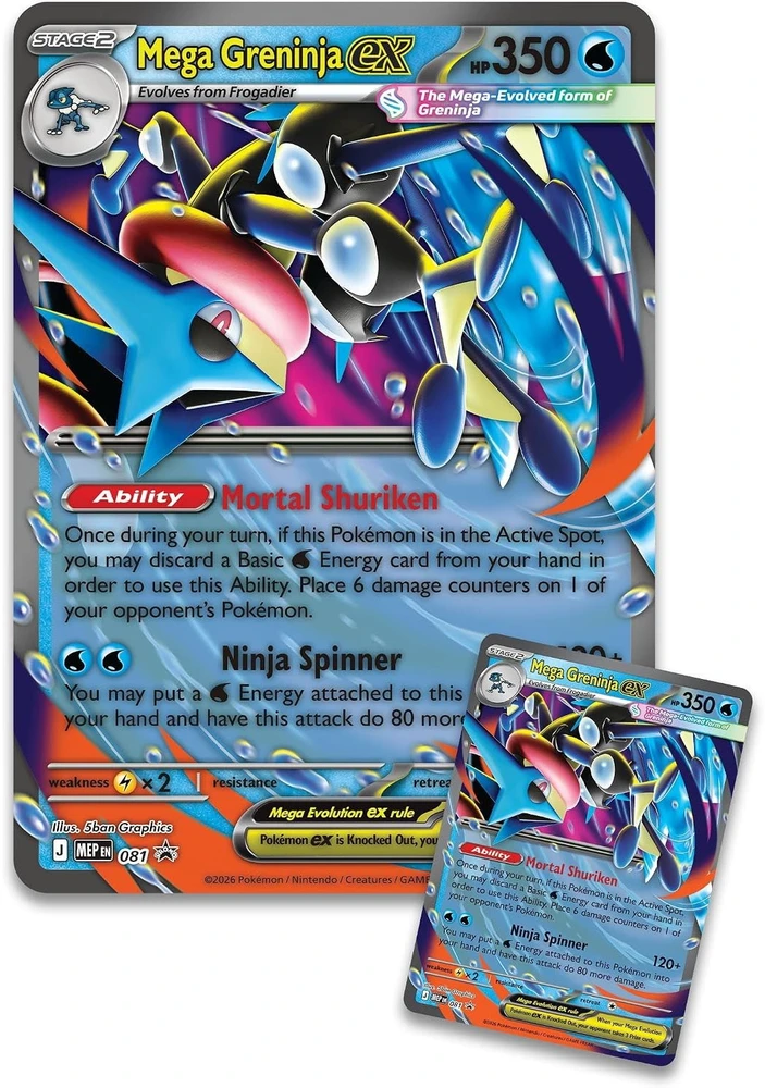 The Pokemon Pokemon TCG - Mega Evoliution - Mega Greninja ex Premium Collection