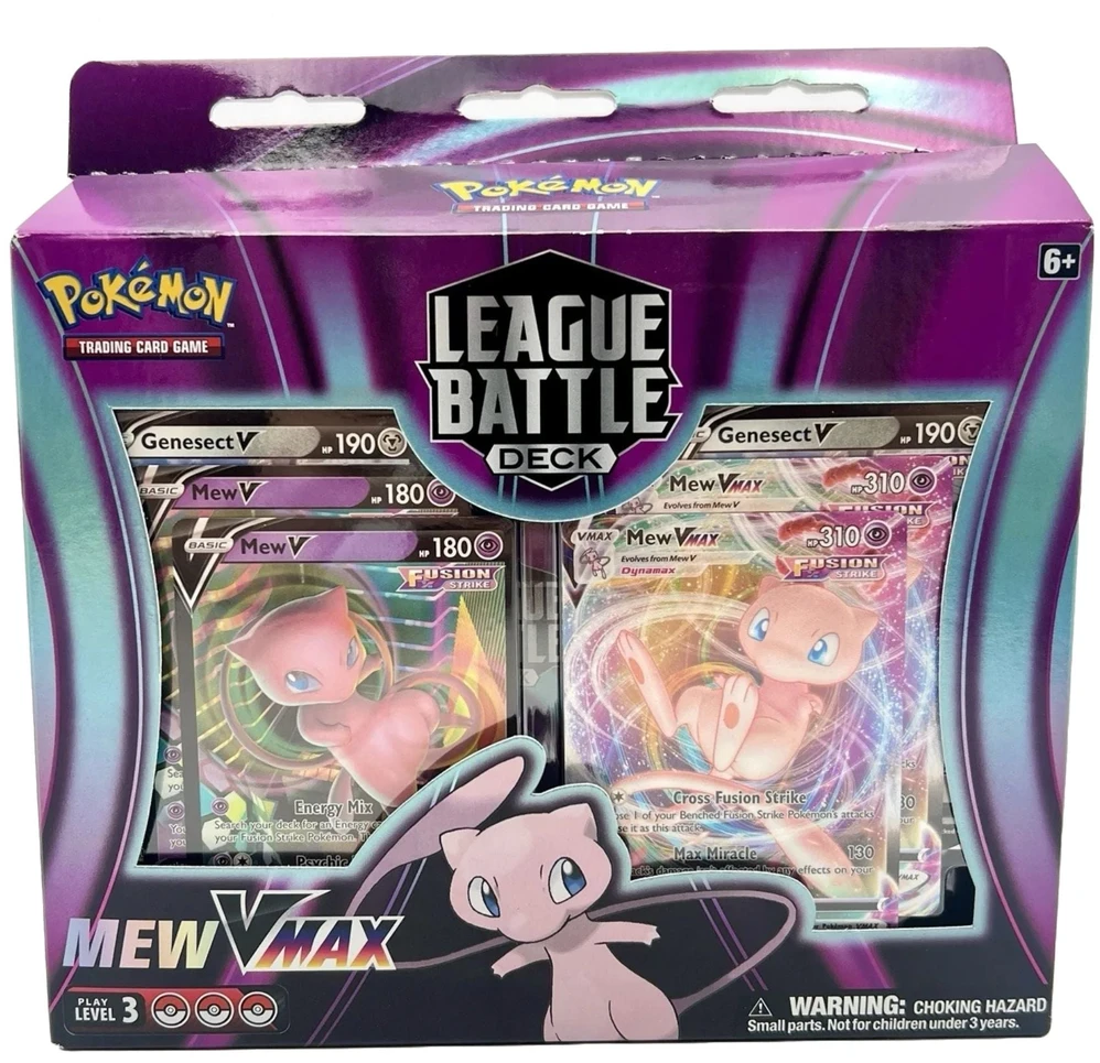 Pokémon TCG Mew VMAX League Battle – paruošta 60 kortų kaladė