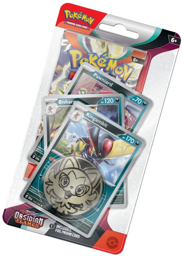 The Pokemon Pokemon TCG – Scarlet & Violet 3 Obsidian Flames Booster Premium Checklane Blister – Mankey