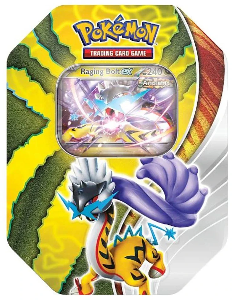 Prekybos Kortelių Rinkinys - Pokémon TCG: Paradox Destinies Raging Bolt Ex Set With Foil Promo Card, 4 Boosters, Code Card, Multicolor