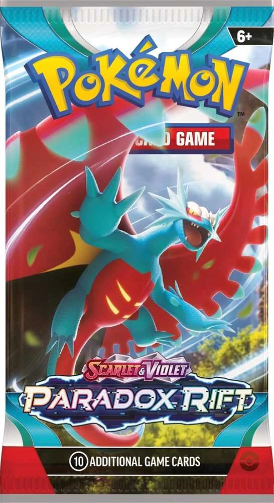 Kortelių rinkinys "Pokemon TCG Scarlet & Violet Paradox Rift Boosterpack", 1x10 kortelių