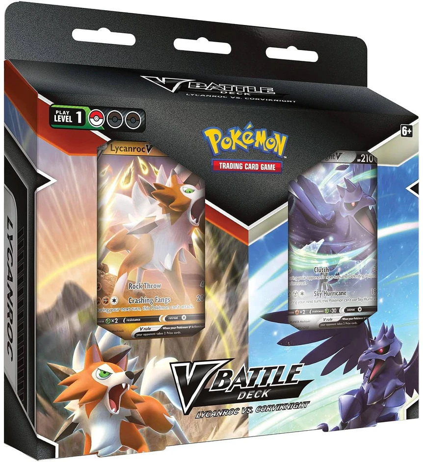 Pokemon Pokemon TCG – Lycanroc vs. Corviknight V Battle Deck Bundle