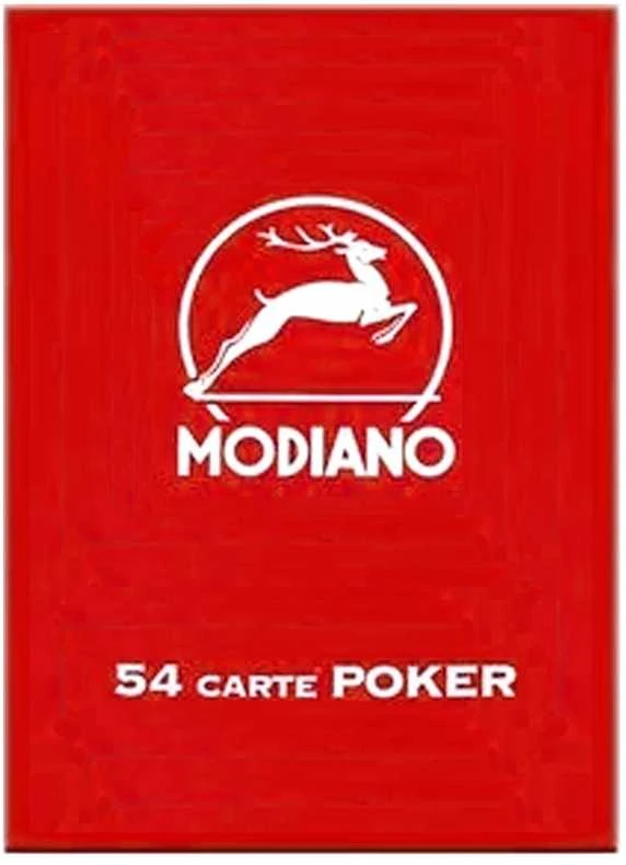 Poker Club F/N kortos (raudonos) Modiano