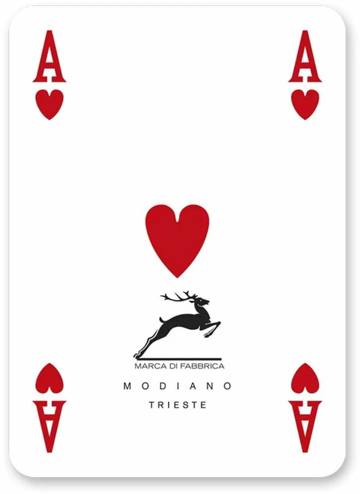 Poker Club F/N kortos (raudonos) Modiano