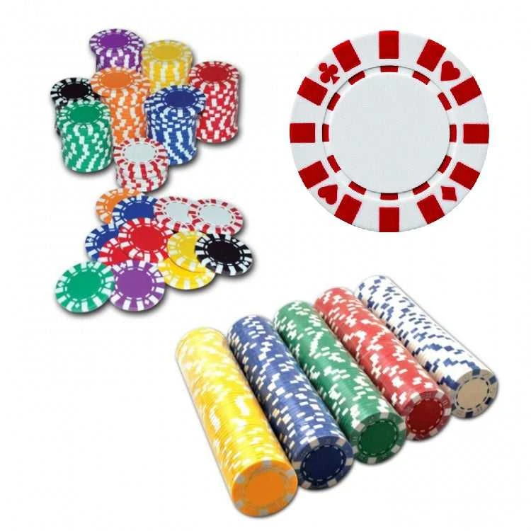 Pokerio žetonai Star – 50 vnt., raudoni, profesionali kokybė