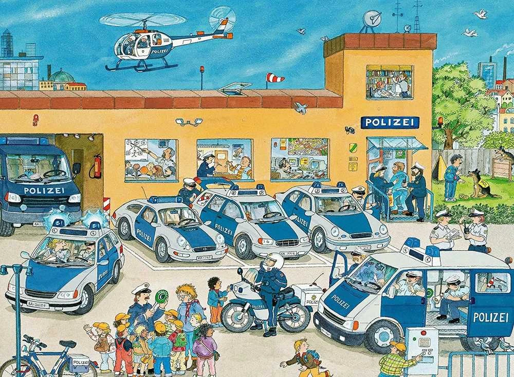 Ravensburger Dėlionė 100 vnt. - Policijos nuovada