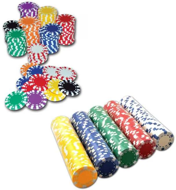Profesionalūs pokerio žetonai Star, žali – 50 vnt.