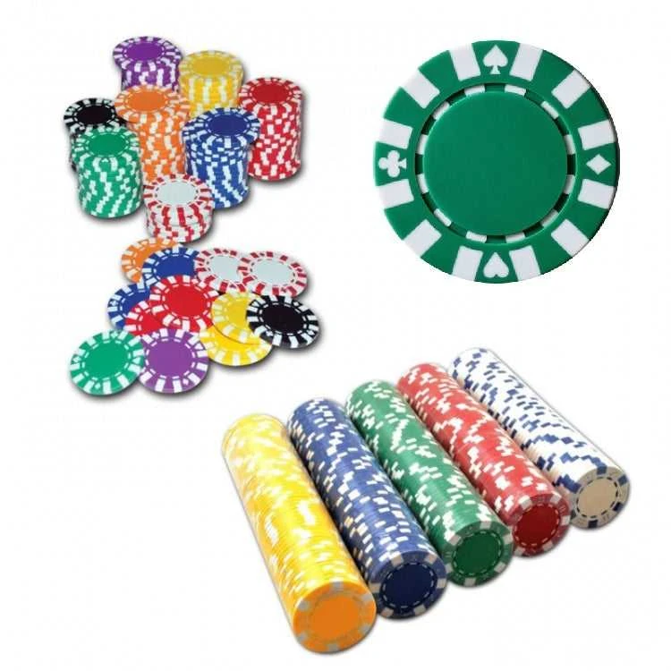 Profesionalūs pokerio žetonai Star, žali – 50 vnt.