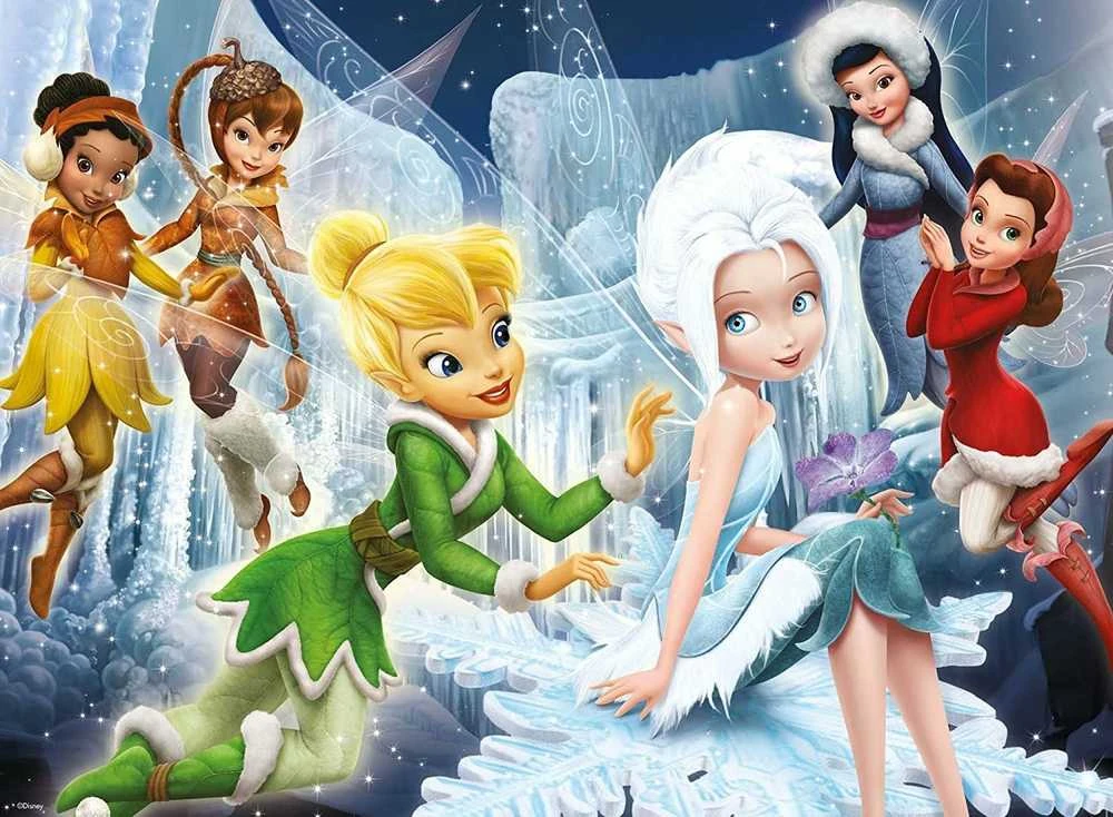 Puzzle 100 Design of Winter Fairies - RAVENSBURGER dėlionė