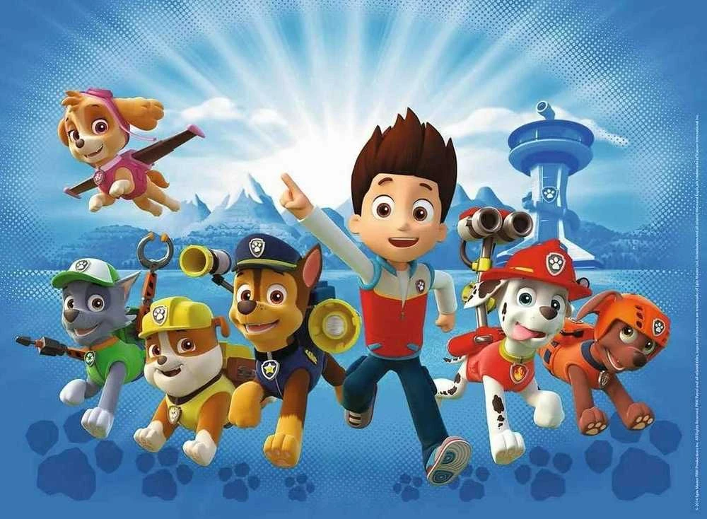 Ravensburger Dėlionė 100 vnt. - Šunyčiai patruliai (PAW Patrol)