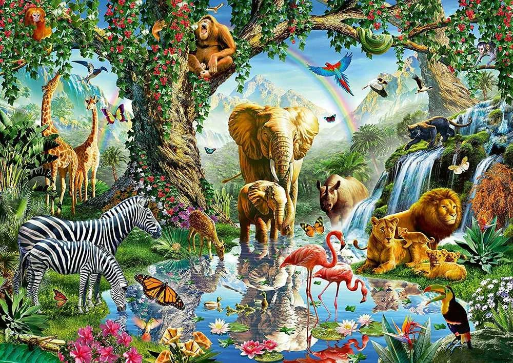 Ravensburger Dėlionė 1000 vnt. - Džiunglės