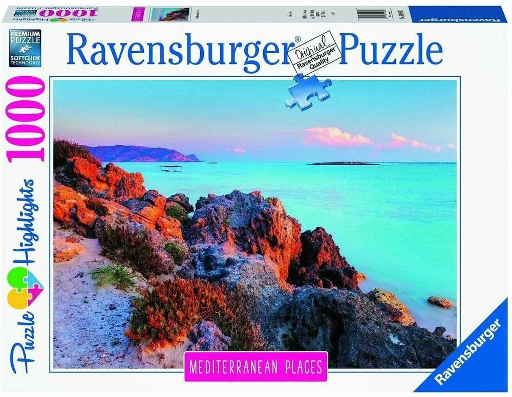 Puzzle 1000 Mediterranean Greece - RAVENSBURGER dėlionė