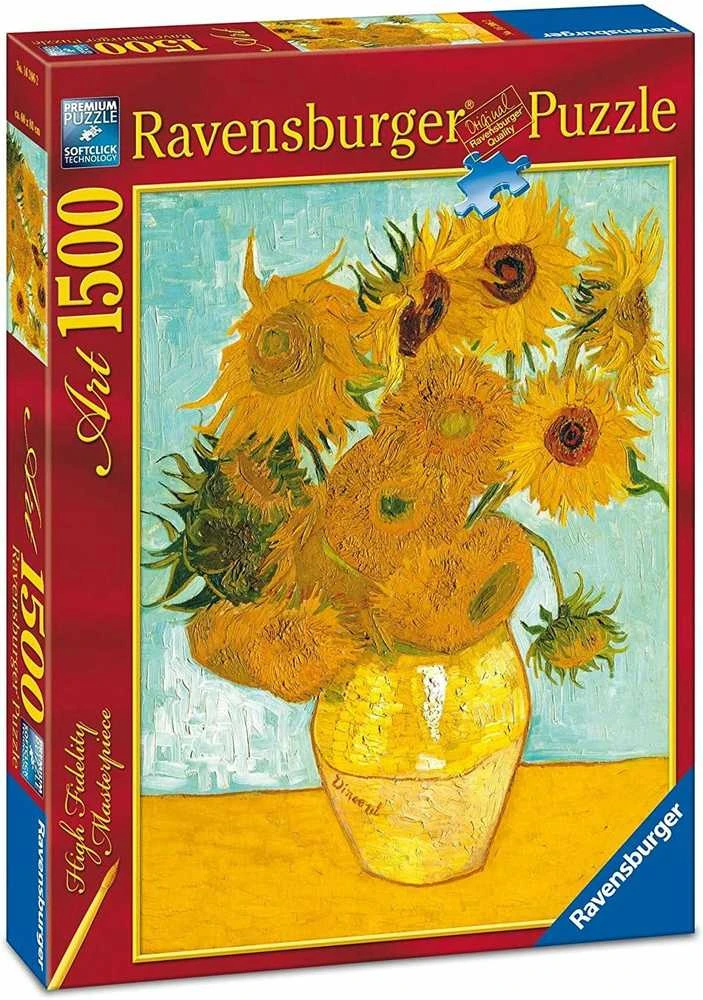 Puzzle 1500 Vincent van Gogh: Sunflowers - RAVENSBURGER dėlionė