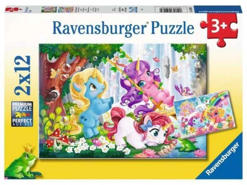 Ravensburger Dėlionė 2x12 vnt. - Magiškas vienaragių pasaulis