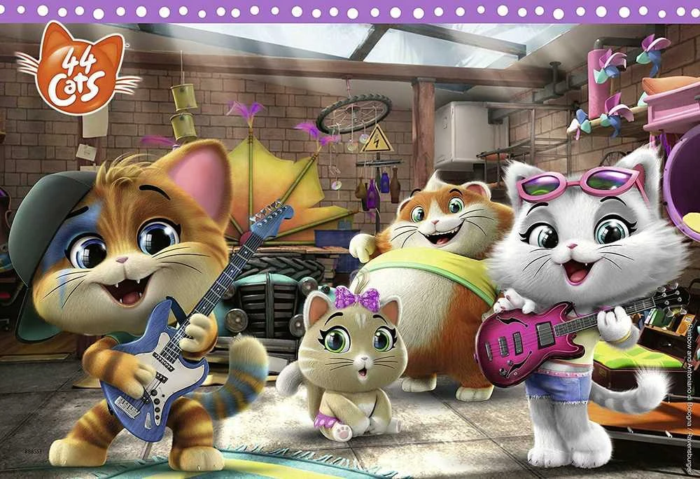 Puzzle 2x24 44 Cats - RAVENSBURGER dėlionė
