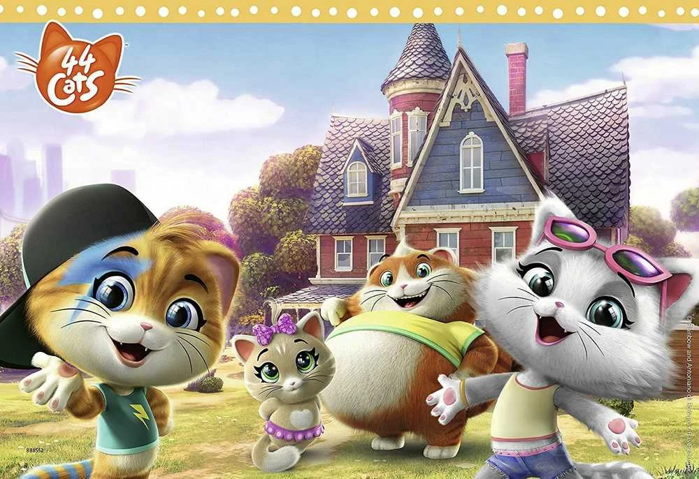 Puzzle 2x24 44 Cats - RAVENSBURGER dėlionė