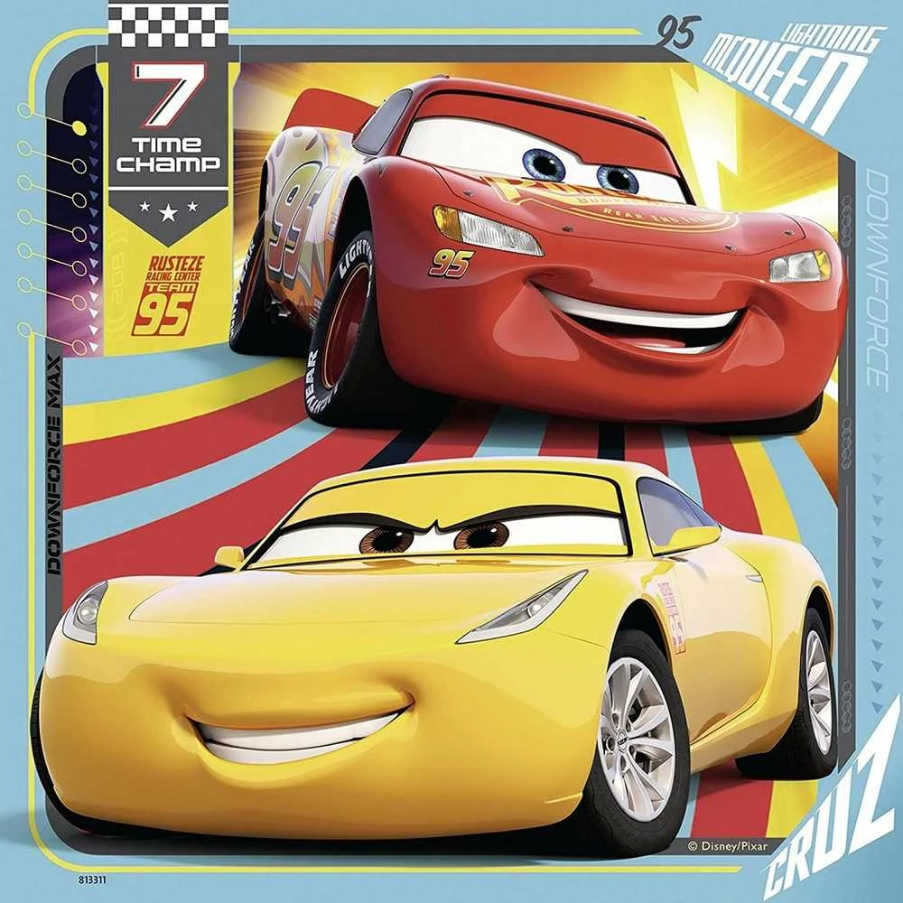 Ravensburger Dėlionė 3x49 vnt. - Ratai (Cars)