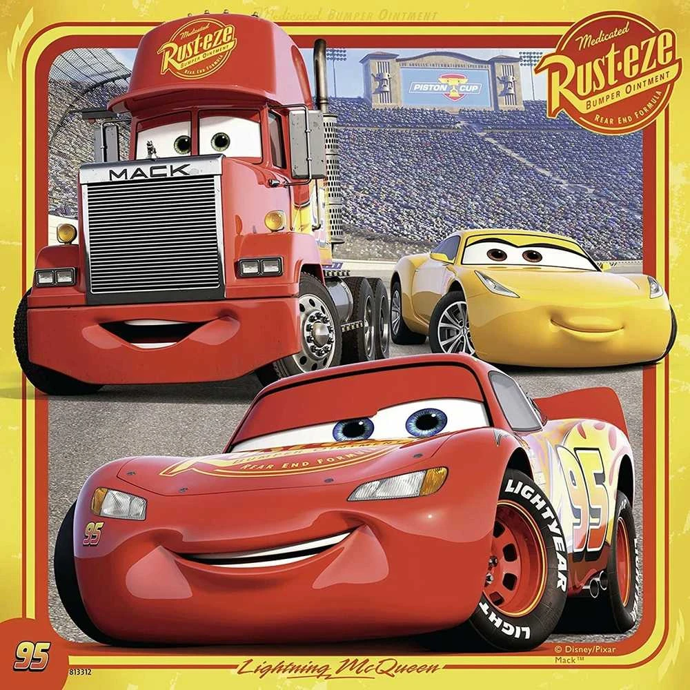 Ravensburger Dėlionė 3x49 vnt. - Ratai (Cars)