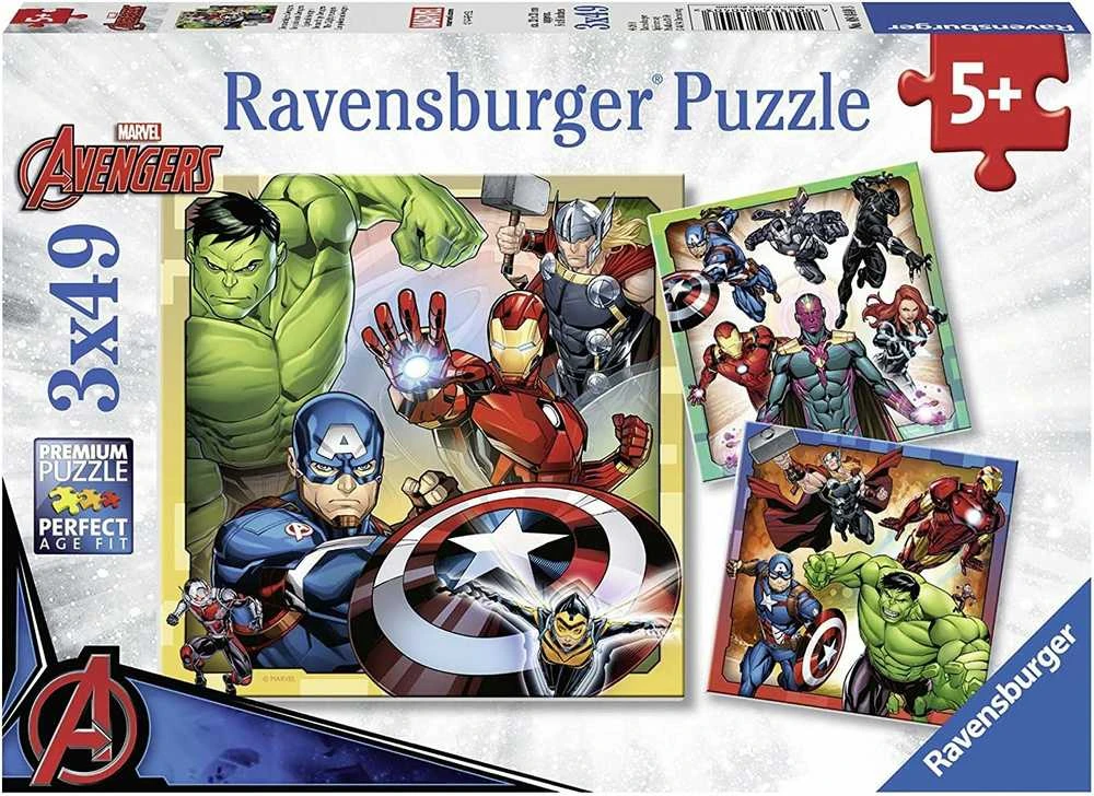 Ravensburger Dėlionė 3x49 vnt. - Marvel Avengers