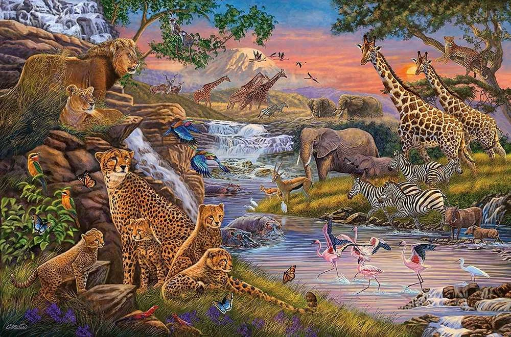 Ravensburger Dėlionė 3000 vnt. - Gyvūnų karalystė