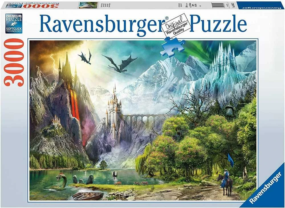 Ravensburger Dėlionė 3000 vnt. - Drakonų karalystė