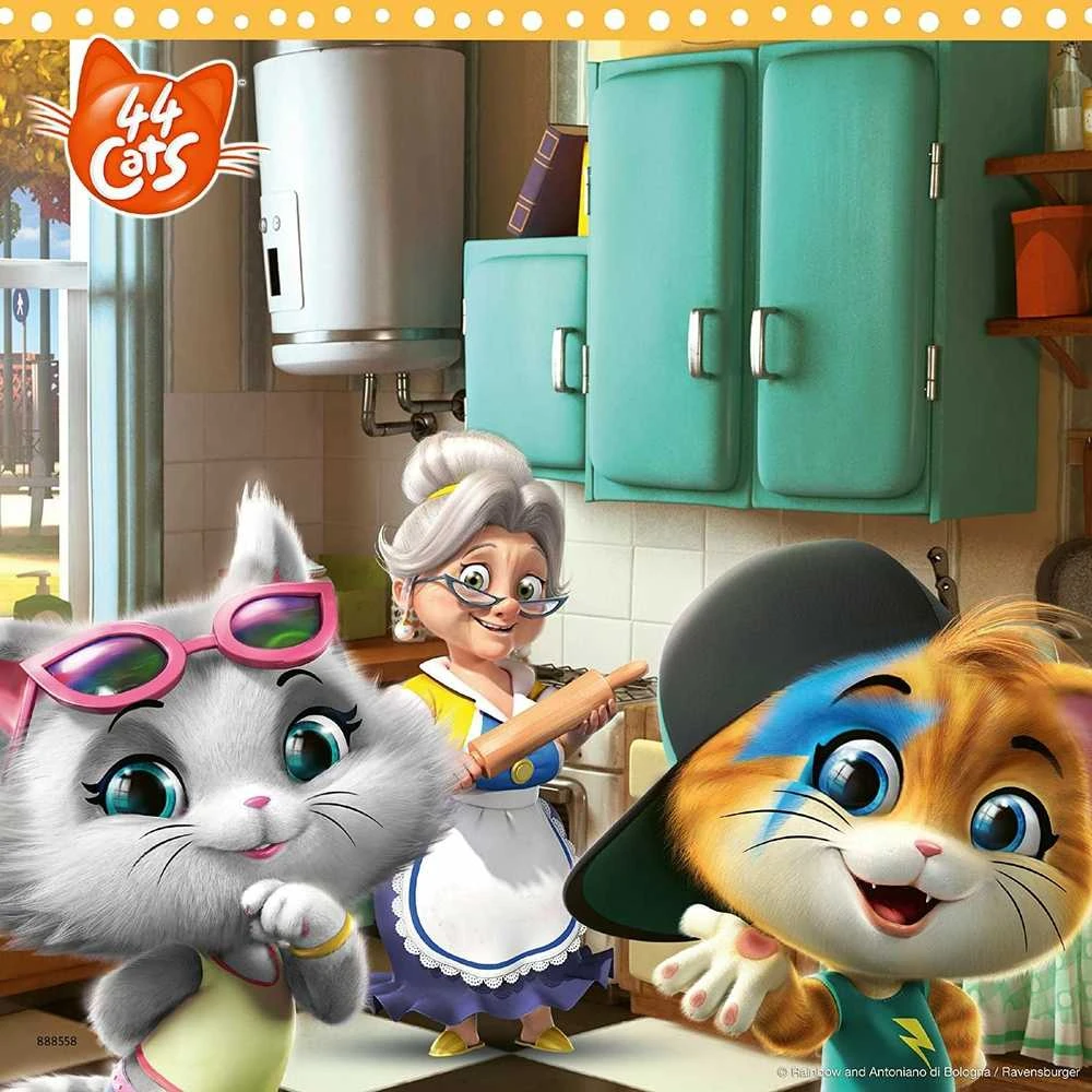 Puzzle 3X49 44 Cats - RAVENSBURGER dėlionė