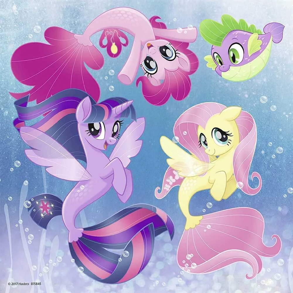 RAVENSBURGER dėlionė Ponys 3x49vnt, 08027