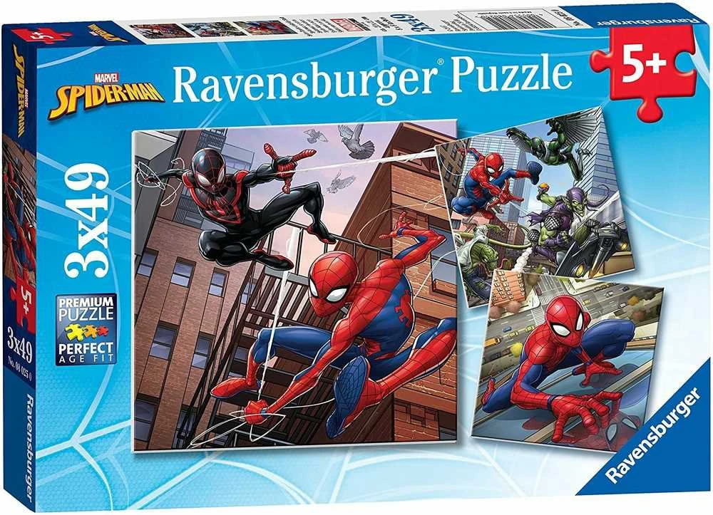 Ravensburger Dėlionė 3x49 vnt. - Žmogus-voras veiksme