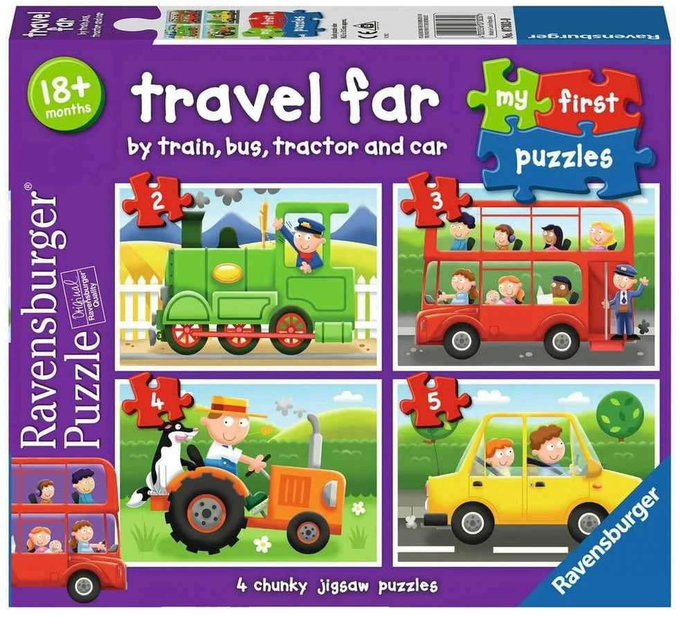 Puzzle 4in1 Travel Far - RAVENSBURGER dėlionė