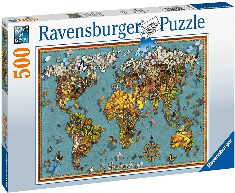 Ravensburger Dėlionė 500 vnt. - Drugelių pasaulis