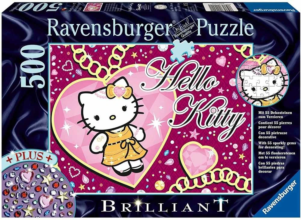 Puzzle Brilliant 500 Hello Kitty Love - RAVENSBURGER dėlionė