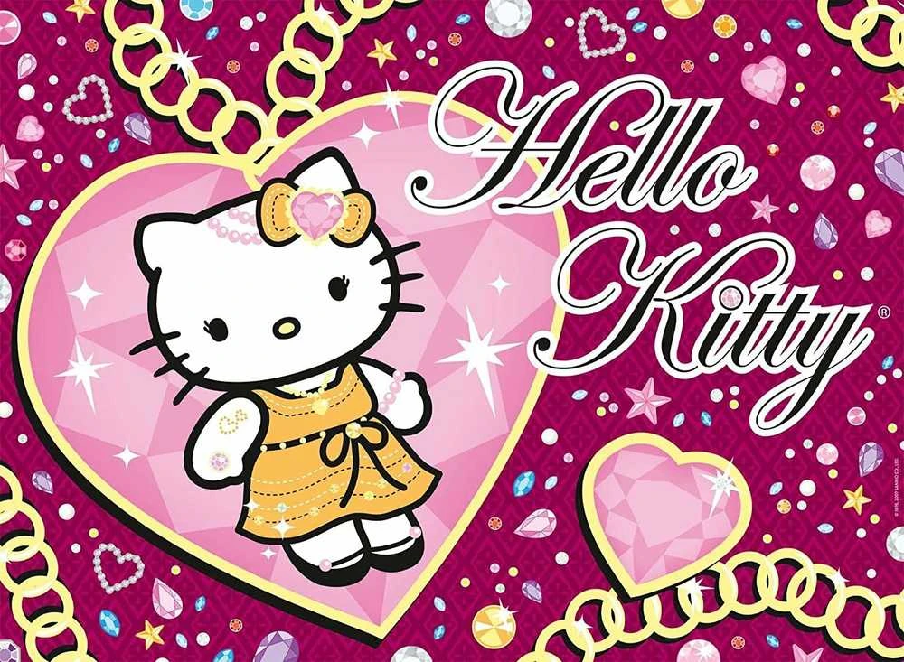 Puzzle Brilliant 500 Hello Kitty Love - RAVENSBURGER dėlionė