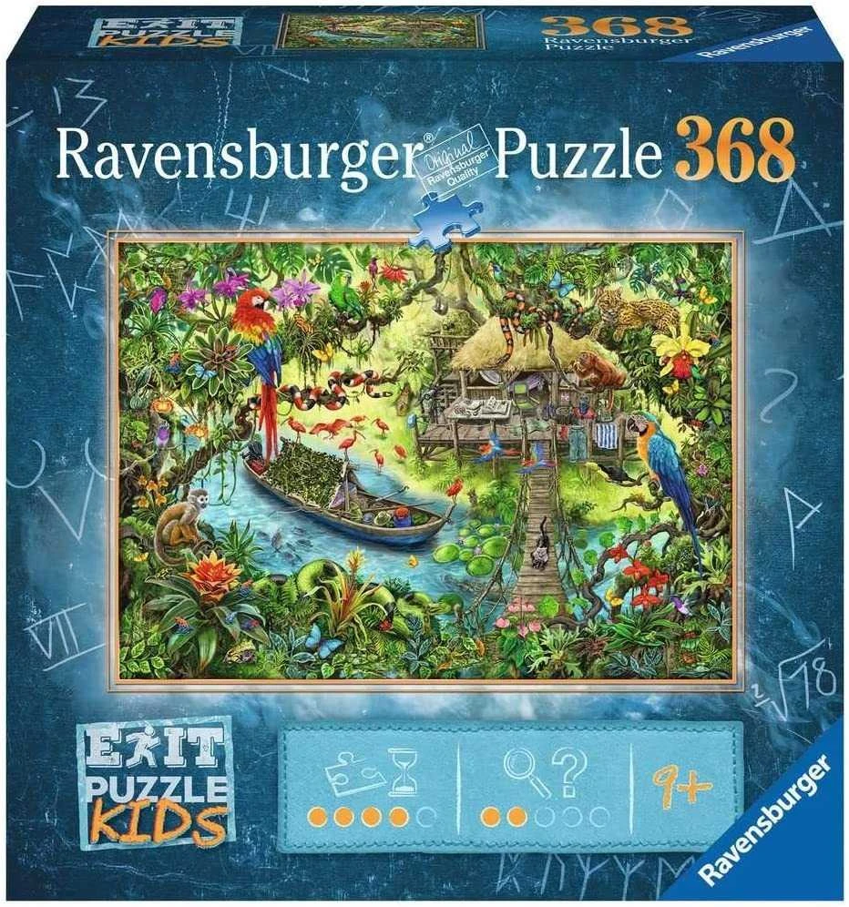 RAVENSBURGER ESCAPE KIDS dėlionė Jungle Export, 368d., 12989