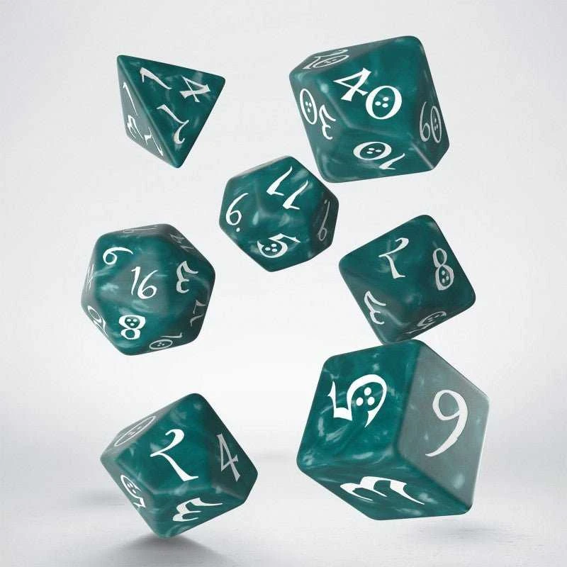 Dėlionė Q Workshop Classic RPG Kauliukų Rinkinys Audringos Ir Baltos Spalvos